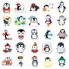 50 Cute Waterproof Cartoon Penguin Stickers for DIY Decoration, Journal, Water Bottle, and Suitcase