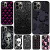 Totenkopf Gothic Gruselig Pastell Goth Handyhülle Für iPhone 17 Air 16 15 14 13 12 11 Pro Max Plus Max Hülle Schale coque