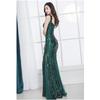 Mermaid Perfect for and with Flattering Design [88flix] Dress, Green, Sequined, Formal, Parties, Weddings, Recitals, (XL)