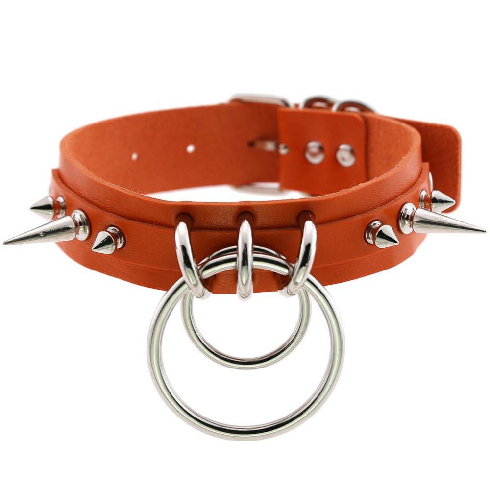 Spiked Choker For Women Men Punk Rock Collar Goth Fashion Necklaces  Leather Studded Choker Girls Harajuku Gothic Jewelry