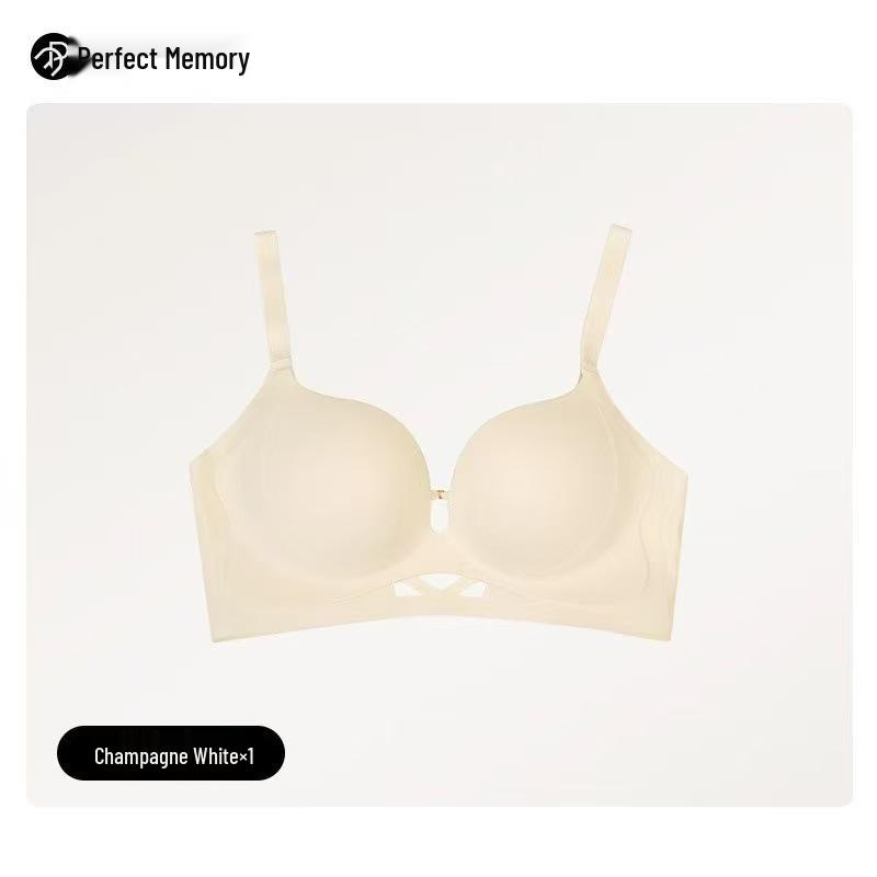 Wirefree Seamless Push-Up Bra: Invisible, Anti-Sag, Side Support for Small Busts.