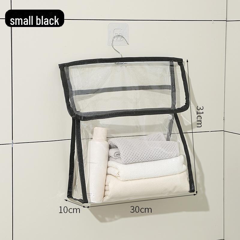 Transparent Waterproof Hanging Toiletries & Clothing Storage Bag for Bathroom or Dorm