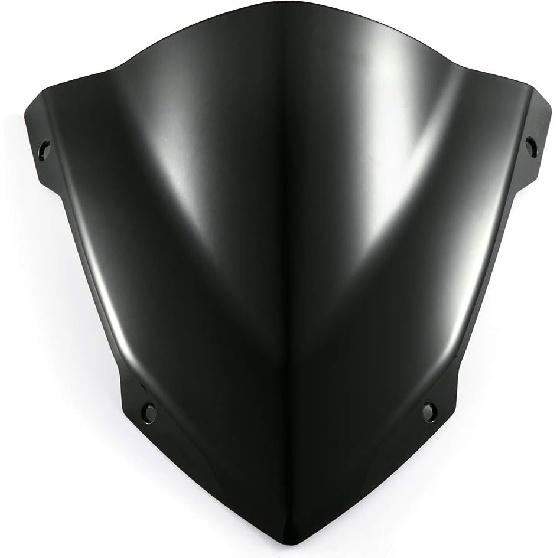 Evomosa Motorrad Windschutzscheibe Sport-Visier Passend für MT-03 MT03 MT-25 MT25 2013 2020 2021 20-21 (Schwarz)