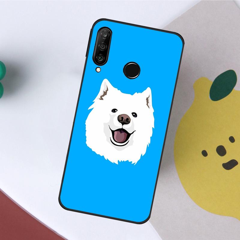 Cartoon Samoyed Dog For Huawei Nova 5T 9 10 SE 7i 8i 11i 12i Y60 Y61 Y70 Y72 Y73 Y90 Y91 P20 P40 P30 Lite Case