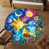 1pc Sunflower Moon Round Chair mat Area Rug - Non-Slip, Floor Mat for Office, Bedroom, and Indoor Decor c1125328