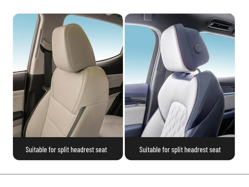 Leather Headrest Car Seat Cushion for BYD Dolphin, Song, Qin Plus DMi Pro EV - Universal Fit