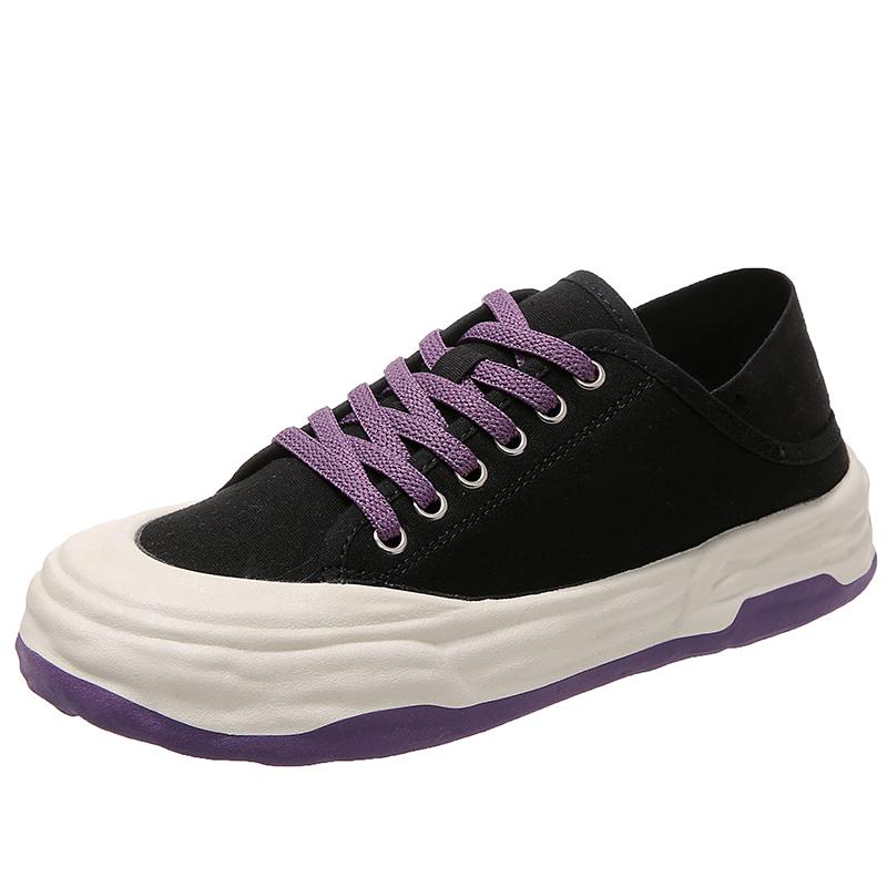 New Spring Casual Canvas Breathable Flat-soled Height-increasing Women's Sports Shoes Non-slip Comfortable Running Shoes NO: 801