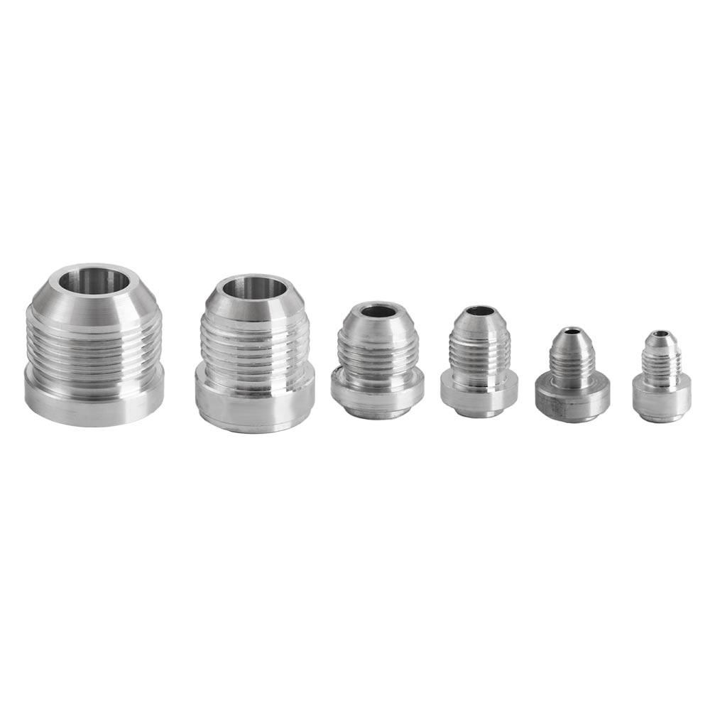 External Thread Straight Male Weld Fitting Adapter AN4-AN20 Weld On Fittting Bung Nut  Car