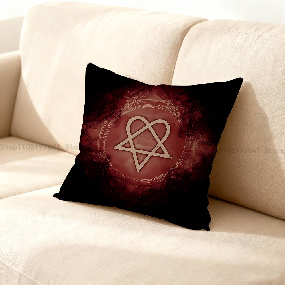 H-HIM Band V-Ville V-Valo Pillow Case Plush Pillow Cases Home Decoration Pillow Cover for Sofa Bed Chair Living Room