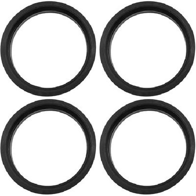 Car Hub Centric Rings Wheel Bore Center 57.1mm ID To 66.6mm OD - 4pcs Black P