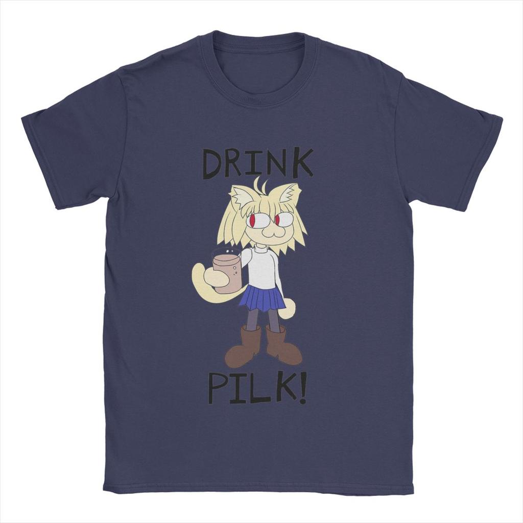 Neco Arc Pilk Men's T Shirts Funny Tee Shirt Short Sleeve O Neck T-Shirts Cotton Summer Clothing