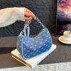 Summer Denim Shoulder Bag Underarm Commuter Trend 2025 Fashion Cloth Shoulder Bag