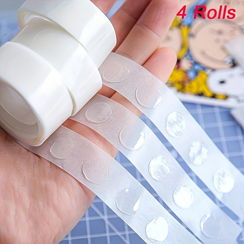 

4Roll Double Sided Clear Sticky Point Tape Balloon Glue Dot Adhesive Stickers Balloons Pump Birthday Wedding Party Decor 4 Rolls