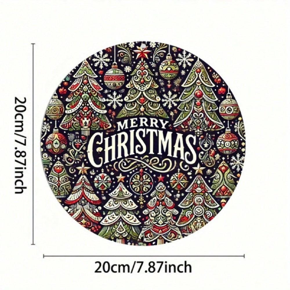 Iron Tin Sign Art 8x8 Inch Vintage Christmas Holiday Decor Metal Wall Painting Home Bar Cafe Gift