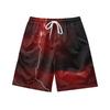 Pantaloncini Casual da Uomo con Elemento Fulmine Oscuro Naturale Europeo e Americano Pantaloni da Spiaggia