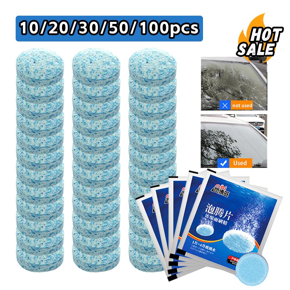 Bruistabletten Reiniging Auto Ruitenwisser Glas Solide Reiniging Geconcentreerde Tabletten Reinigingsmiddel Auto Voorruit Glas Solide Reiniger
