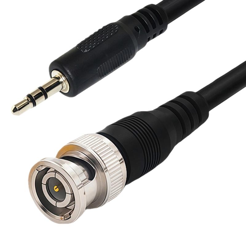 BNC Male Female to 3.5mm Male Female Adapters Cable 1M Coppers Cores for Surveillances Systems Sound Video Signals Transmission DVR NVR Connection