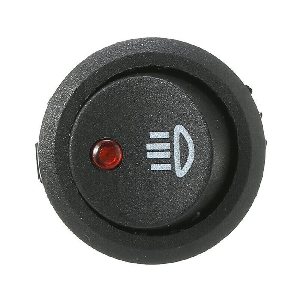 1 Pc On Off Rocker Switch Red Led Fog Light Lamp Symbol Car Van Truck 23mm DC 12V 20A ABS Plastic Fit For Car Van Truck Battery Switches5