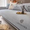 Embroidery Flower Sofa Cover Soft Chenille Solid Color Couch Cover for Living Room Modern Simple Universal Non-slip Sofa Cushion