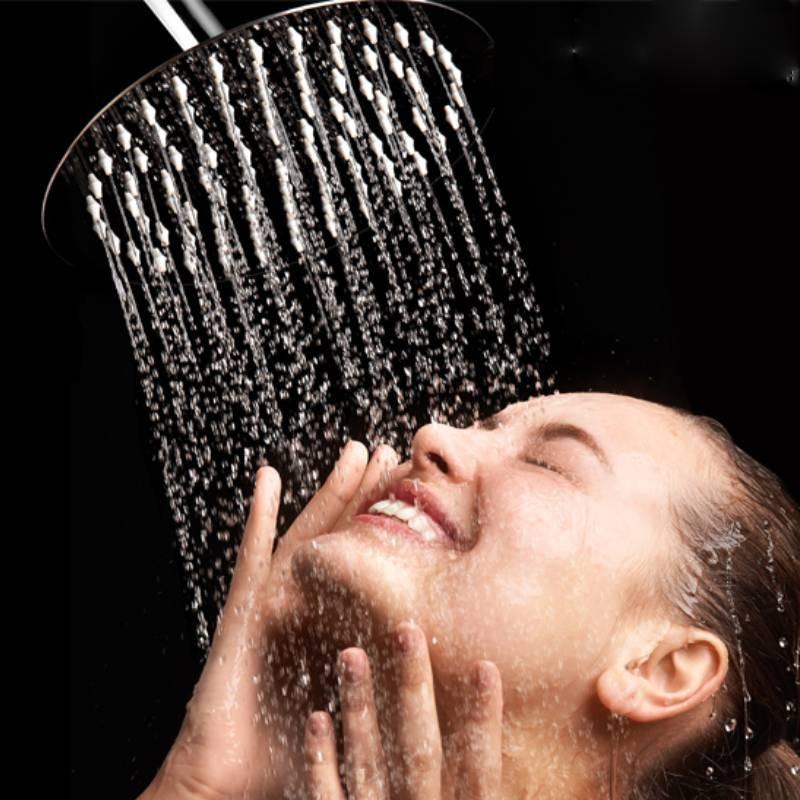 C Bristan 200mm Abs Ultrathin Round Fixed Head Shower Head Bathe Tool Bathroom