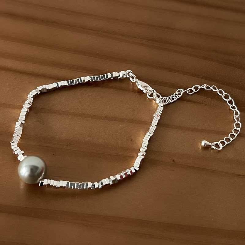 Collier ras du cou haut de gamme Galaxy argent perle pour femmes: Design unique Printemps/Été
