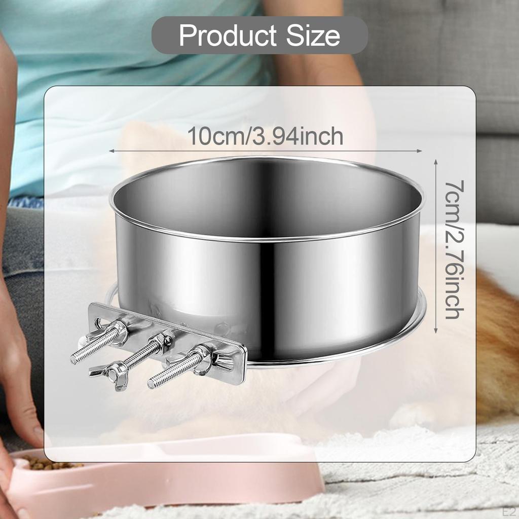 , Stainless Steel Food And Water Bowl for Cats