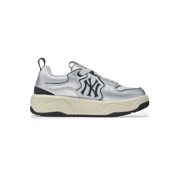 MLB New York Yankees Curveliner Versatile Comfortable Sneakers Unisex Sneakers Silver 3ASXM096N-50SIS