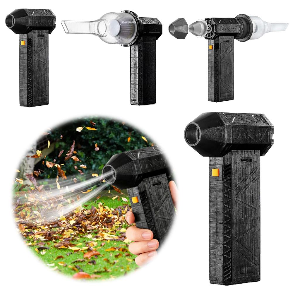 Cordless Fan Duster 120W High-Velocity Handheld Blower For Car Drying Snow Dust Removal Portable USB-C Rechargeable