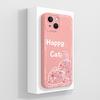 Smartphone Case For iPhone 13 14 15 16e Pro Max Mini Plus Lazy Kitten Pretty Flowers Pattern Liquid Silicone Shockproof Advanced Shell For iPhone Capa