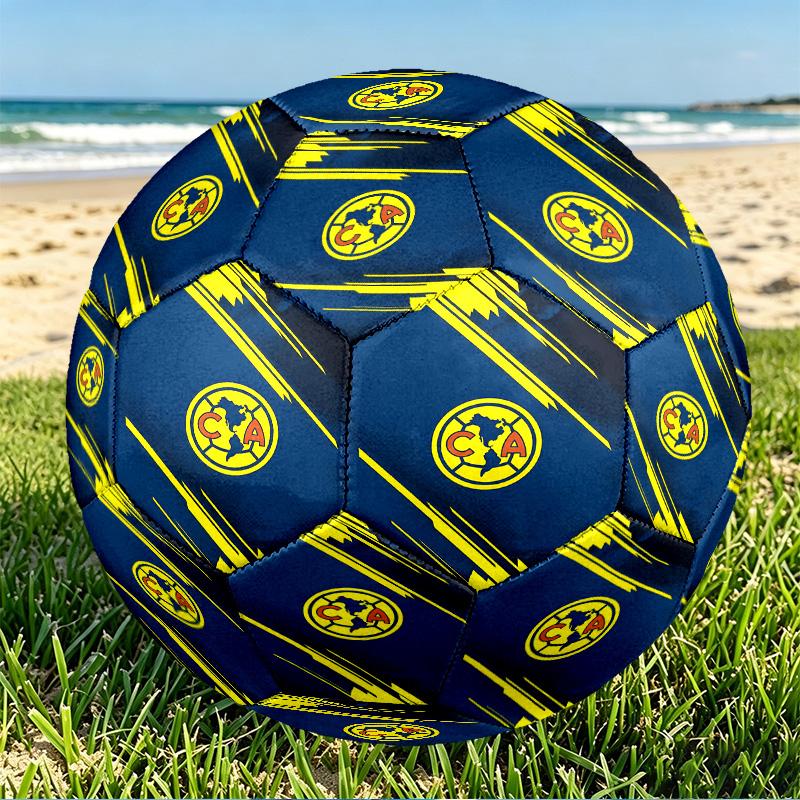 Club America Print Size 5 Soccer Ball, PU Wear Resistant Football for Match Training and Daily Practice, Birthday Gift for Soccer Fans