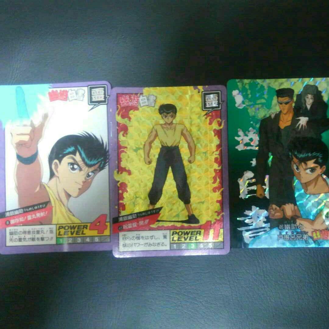 Rare Yu Yu Hakusho Yusuke Urameshi Card Kira 3 pieces