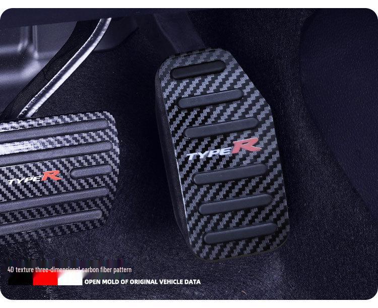 Alloy Rubber Anti-Slip Throttle & Brake Pedal Cover for City, Fit, Crider, Vezel, Greiz, XRV