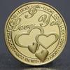 Moneta della Confessione in Oro Quadrifoglio - Gettoncino Dorato Portafortuna Regalo