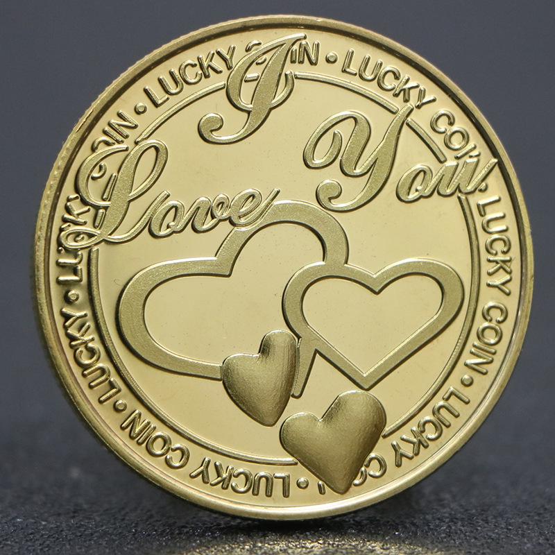 

Four-Leaf Clover Gold Confession Coin - Lucky Gilded Token Gift золотий