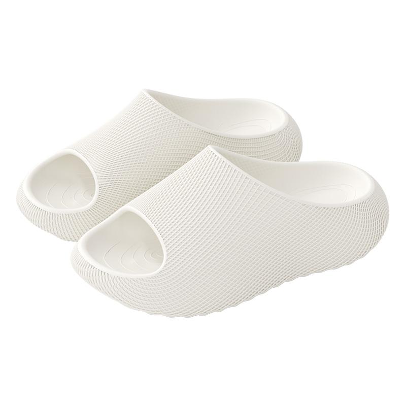 

Thick Bottom Women Home Slippers Platform Casual Slides Comfortable Non-slip Men Slippers 40-41 білий