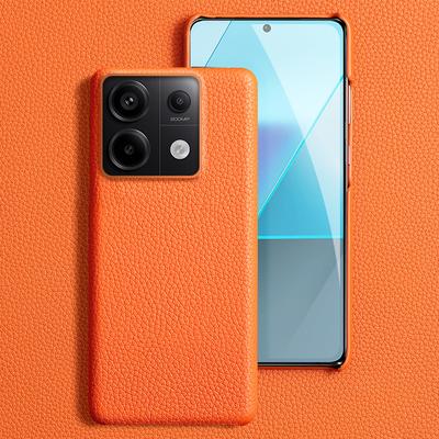 Echtes Rindsleder-Telefongehäuse für Poco X6 Pro 5G, luxuriöse Rückseite für Xiaomi Redmi Note 13 Pro Plus 5G