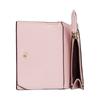 Gucci GG Marmont Leather & Canvas Bi-Fold Wallet, Pink with GG Supreme Base, Gold GG Hardware, Women's Mini Wallet for Daily Use 837957-AAFXM-5743