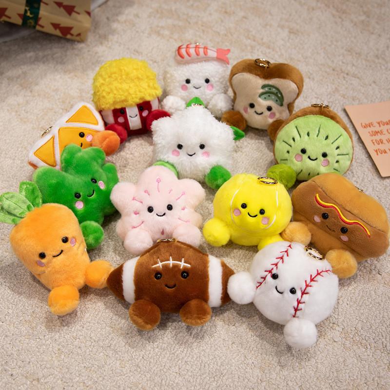 Plush Fruit And Vegetable Sushi Keychain For Kids And Collectors