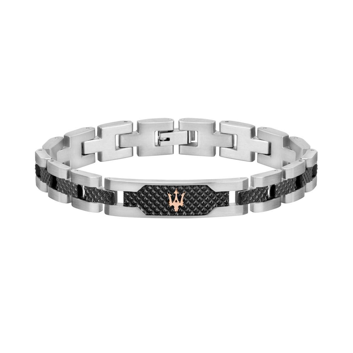 

[Maserati] Maserati Men s Rose Gold Bracelet, Waterproof, 21 cm JM419ASC01