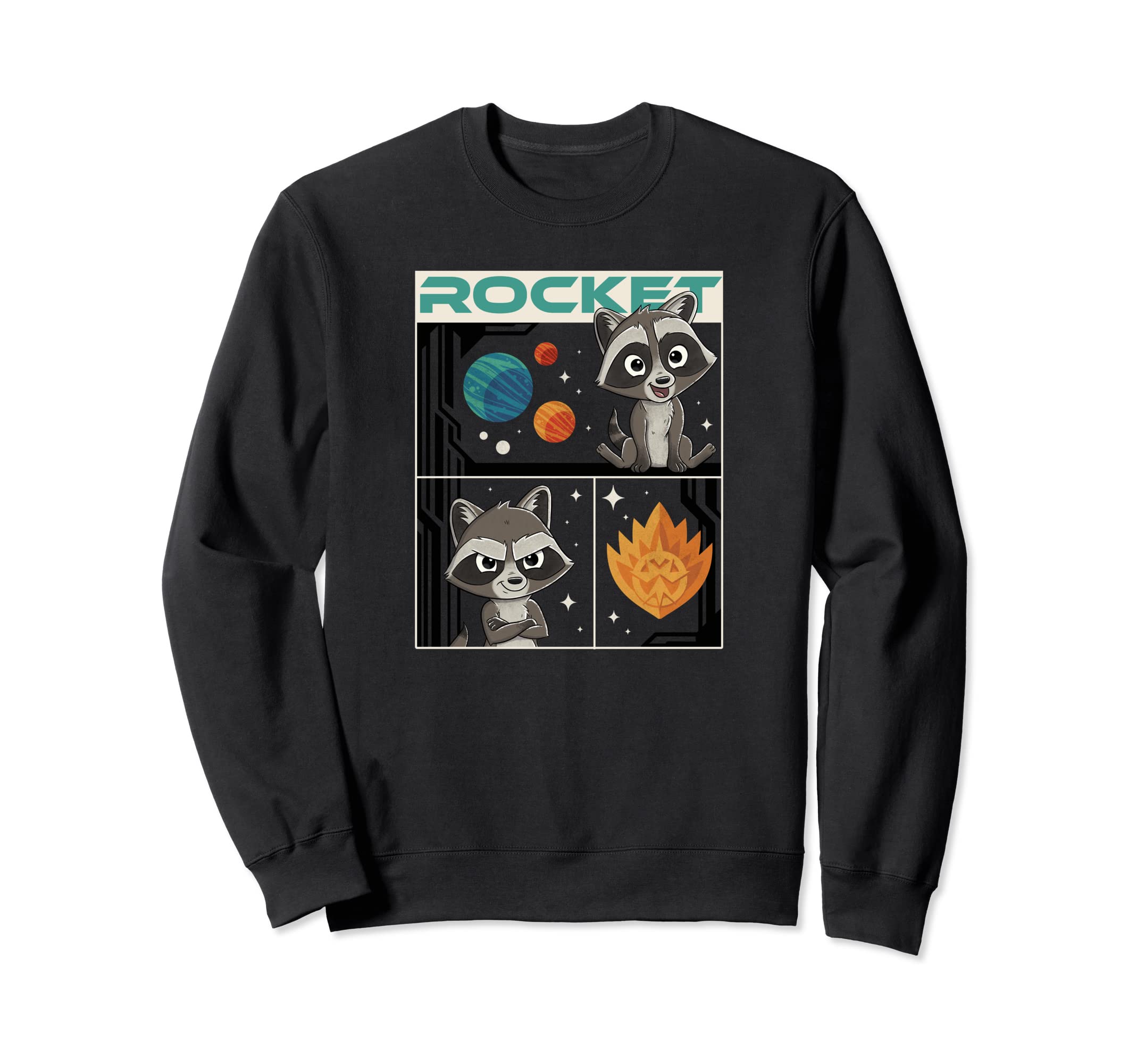 

Marvel Guardians of the Galaxy Vol.3 Baby Rocket Panel Sweatshirt