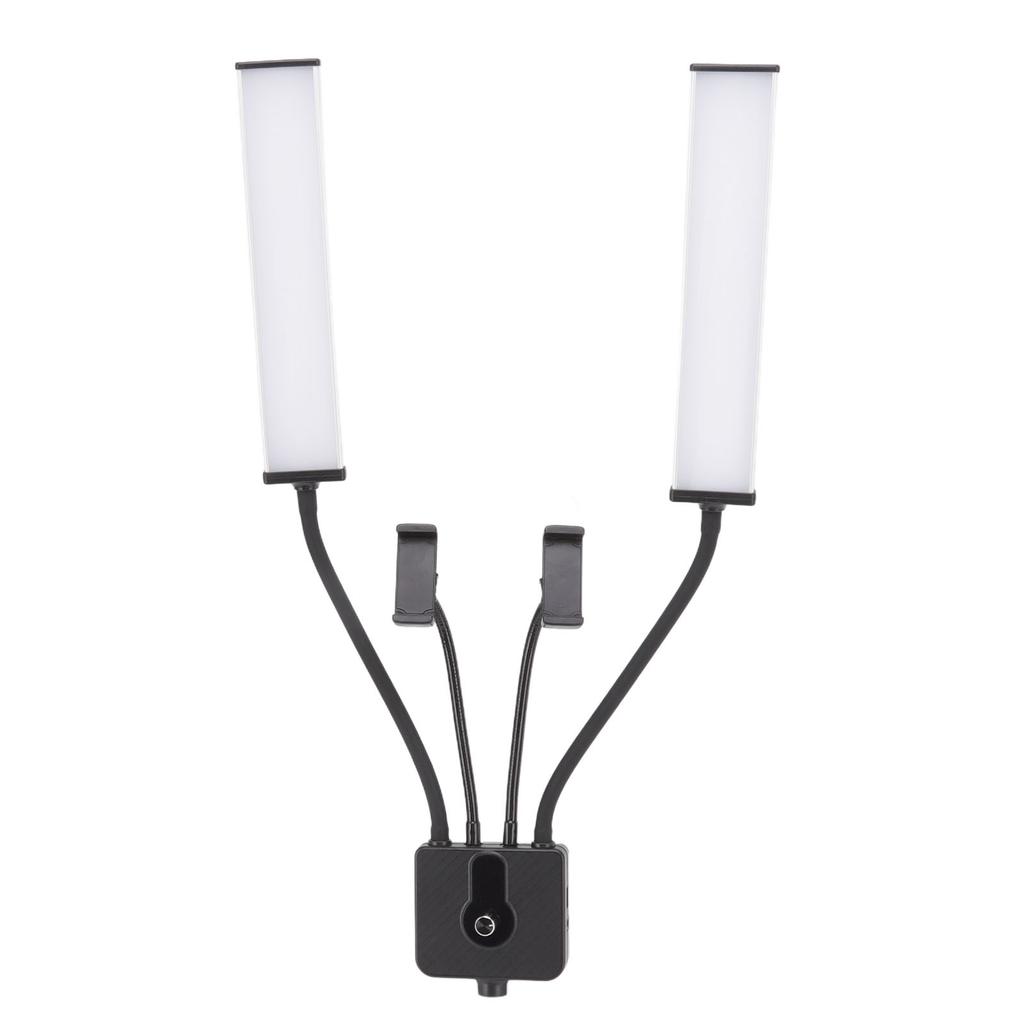 LED Stick Fylllys Fleksibel Dobbel Arm Fotografi Fylllys for Live Video 3200K‑5600K 100‑240V