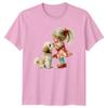 Girl And Dog Watercolor Pets Dogs Unisexs TShirt Unisexs Tee Animal Graphic