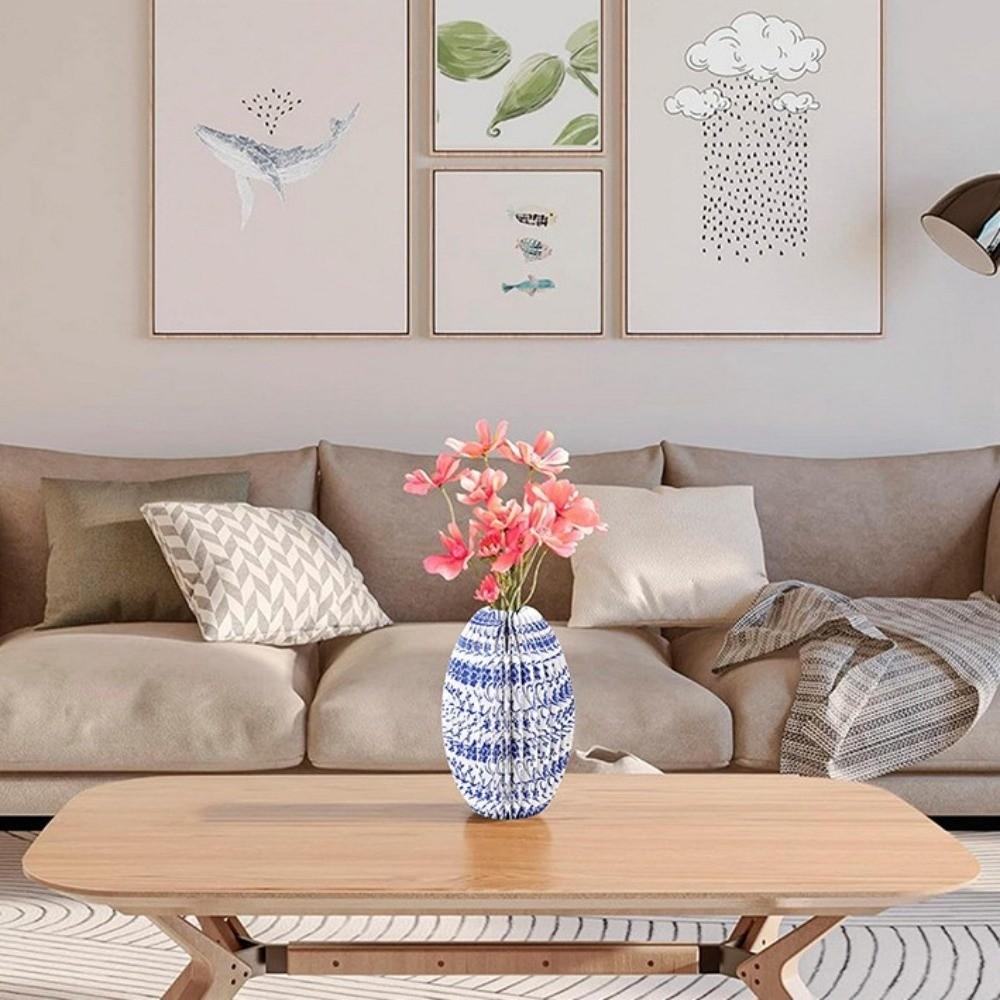 Handgefertigte Wabenpapier-Vase Dekorative Tischdeko Wohnzimmer