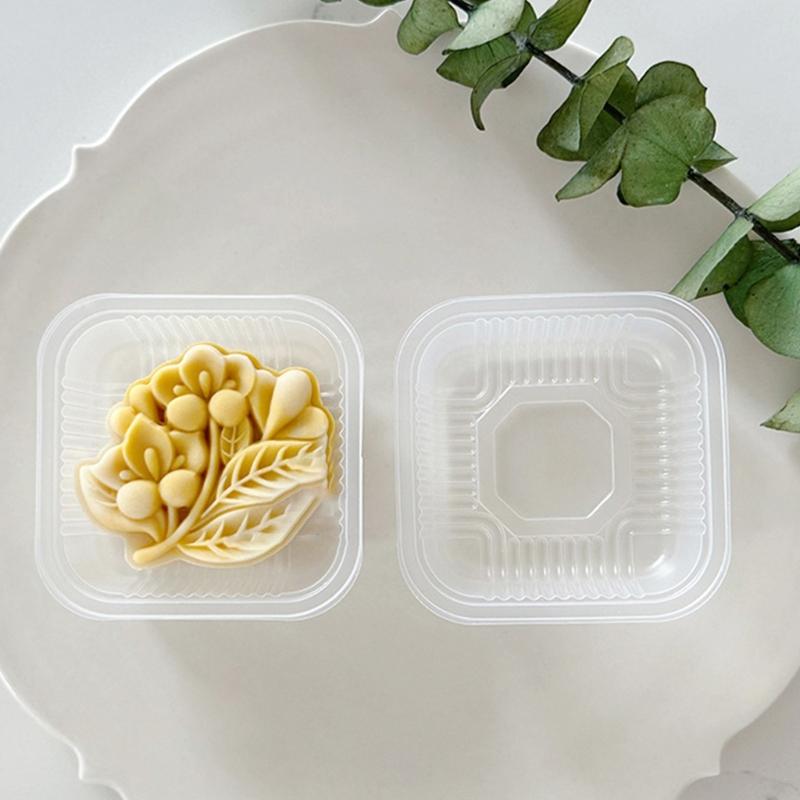 Dessert Molds Traditional Molds Set Flower Shape Cake Molds Set Pastry Molds ABS Texture Dessert Tool for Baking Use