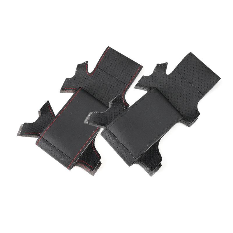 Car Accessories Steering Wheel Perforated Leather Cover Trim For Skoda Octavia Fabia 2004 - 2009 Superb Roomster 2006 2007