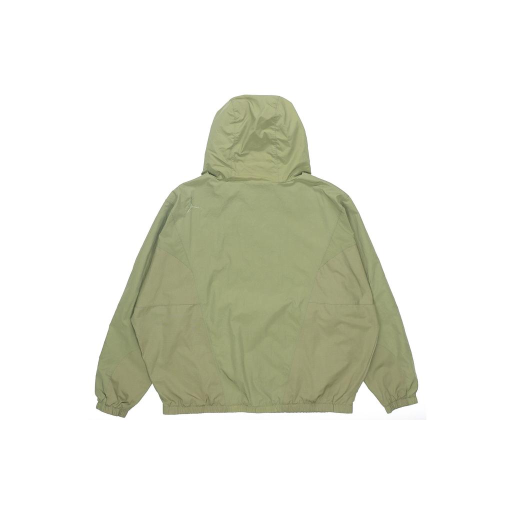 Giacca Tessuta con Cappuccio e Mezza Zip Air Jordan Sport DNA Uomo Giacche Verde Scuro CD5729-370