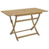 Foldable Garden Table 120x70x75 Cm Solid Acacia Wood