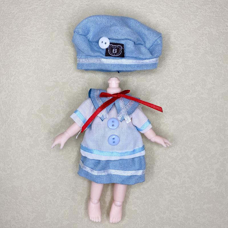 Tik drabužiai 15cm Mini lėlytė mergaičių žaislas BJD princesė pilna apranga Suknelių kolekcija Vaikiška lėlė Dovana