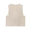 European and American style, new women's clothing, beaded linen blended vest, blended casual shorts