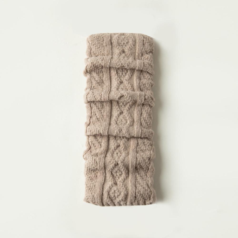 Solid Color Knitted Leg Warmers Y2K Women's Leg Socks New Boot Cuffs Leggings  Winter